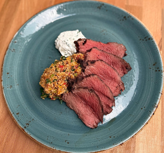 Hüftfilet mit Couscous-Salat - fleisch.de