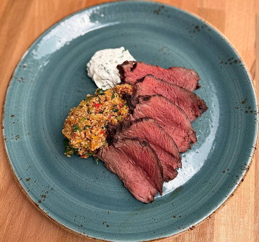 Hüftfilet mit Couscous-Salat